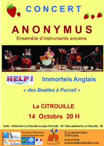 Affiche Beatles Citrouille