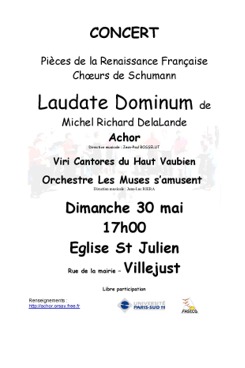 affiche concert Villejust