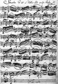 manuscrit Bach