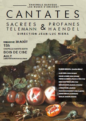 Affiche concert Bois de Cise 30 août 2020