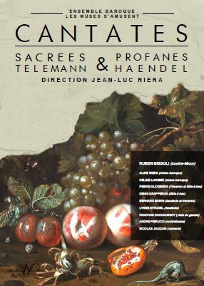Affiche cantates sacrées et profanes